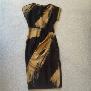Elegant Black and Gold Women's Dress